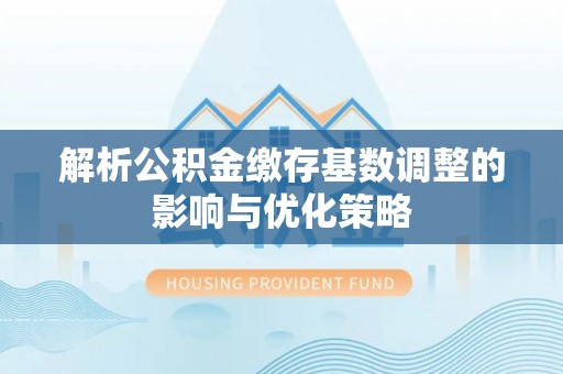 新宁解析公积金缴存基数调整的影响与优化策略
