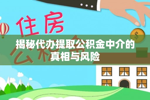 新宁揭秘代办提取公积金中介的真相与风险