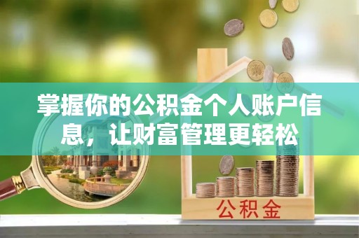新宁掌握你的公积金个人账户信息，让财富管理更轻松