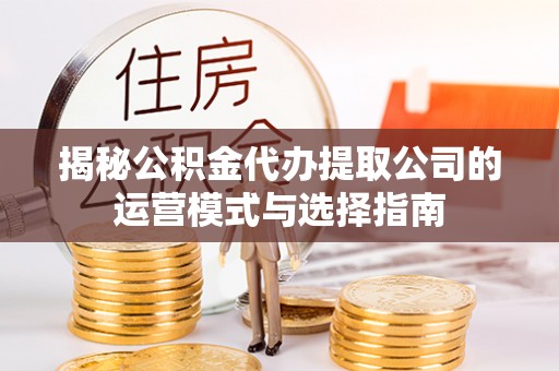 新宁揭秘公积金代办提取公司的运营模式与选择指南