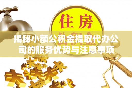 新宁揭秘小额公积金提取代办公司的服务优势与注意事项