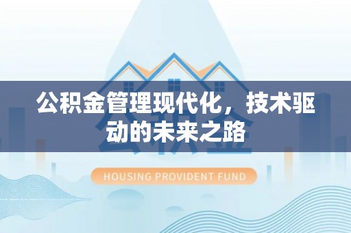 新宁公积金管理现代化，技术驱动的未来之路